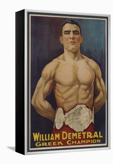 William Demetral Greek Champion Poster-null-Framed Premier Image Canvas