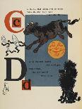 Alphabet Page: C and D. the Cow That Jumped Over the Moon. the Dog That Laughed-William Denslow-Giclee Print