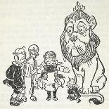 You Ought To Be Ashamed Of Yourself !. the The Cowardly Lion Being Rebuked by Dorothy-William Denslow-Giclee Print