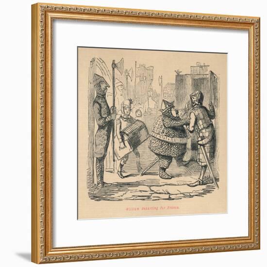 'William departing for France', c1860, (c1860)-John Leech-Framed Giclee Print