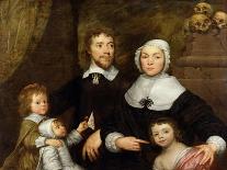 Unidentified Family Portrait, Traditionally Thought to Be That of Sir Thomas Browne, Mid 1640s-William Dobson-Framed Giclee Print