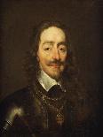 Portrait of King Charles I, Bust Length, Wearing Armour and the Collar of the Order of the Garter-William Dobson-Giclee Print