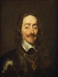 Portrait of King Charles I, Bust Length, Wearing Armour and the Collar of the Order of the Garter-William Dobson-Framed Giclee Print