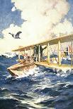 "With Our Seaplane in the North Sea, a Carrier to the Rescue", from 'The Sphere', 1918-William Edward Wigfull-Giclee Print