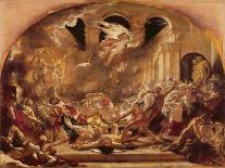 The Destroying Angel and Daemons of Evil Interrupting the Orgies of the Vicious and Intemperate-William Etty-Giclee Print