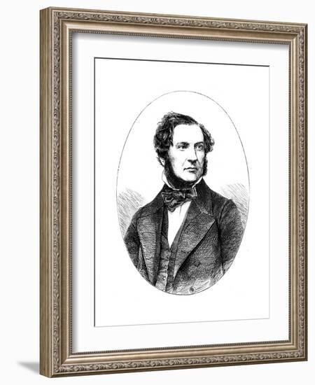 William Ewart Gladstone, British Liberal Statesman and Prime Minister, 1855-null-Framed Giclee Print