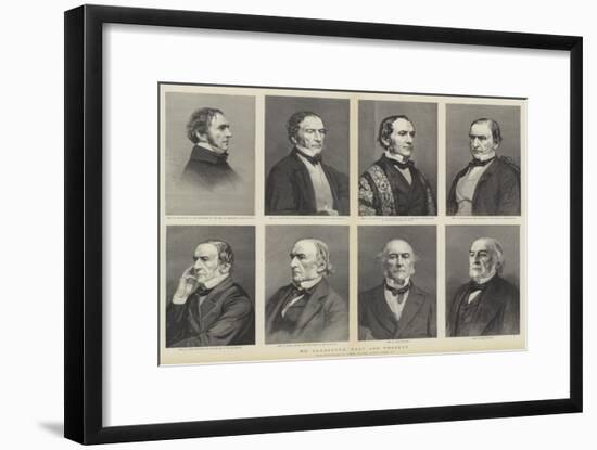 William Ewart Gladstone, Portraits, Past and Present-null-Framed Giclee Print