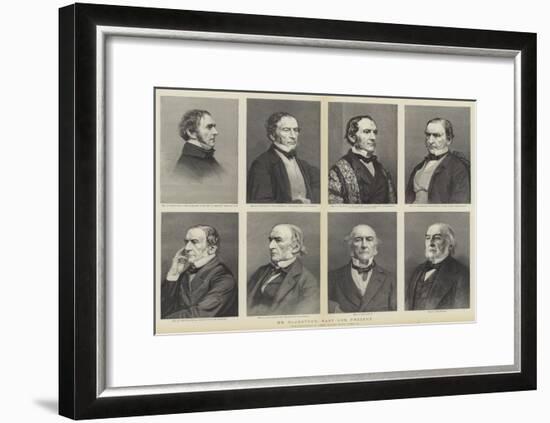 William Ewart Gladstone, Portraits, Past and Present-null-Framed Giclee Print