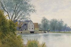 On the River Ouse, Hemingford Grey, 1904-William Fraser Garden-Framed Giclee Print