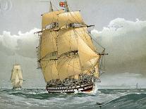 Royal Navy Battle Ship, C1650-William Frederick Mitchell-Giclee Print