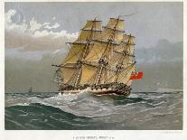 A 74 Gun Royal Navy Ship of the Line, C1794 (C1890-C189)-William Frederick Mitchell-Framed Giclee Print