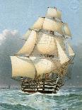 A 74 Gun Royal Navy Ship of the Line, C1794 (C1890-C189)-William Frederick Mitchell-Giclee Print