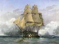 HMS Victory, British Warship, C1890-C1893-William Frederick Mitchell-Framed Giclee Print