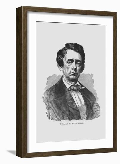 William G. Brownlow, Tennessee Governor-Frank Leslie-Framed Art Print