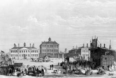 Old Liverpool Infirmary and Alms-Houses, with John Cooke's Circus in the Foreground, C.1826-William Gavin Herdman-Framed Premier Image Canvas