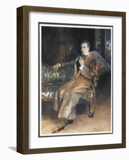 William Gillette American Actor and Dramatist, in the Role of Sherlock Holmes-null-Framed Art Print