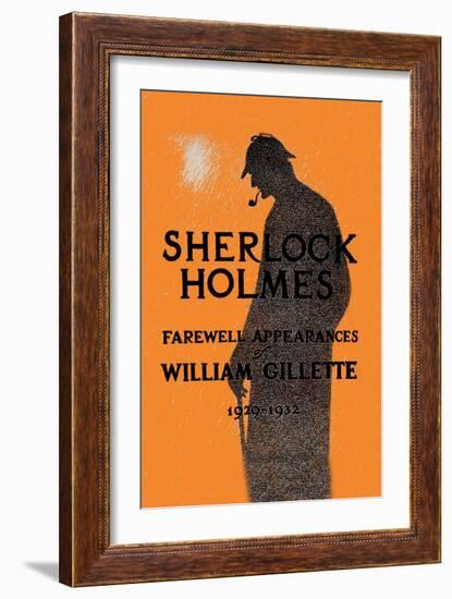 William Gillette as Sherlock Holmes: Farewell Appearance-null-Framed Premium Giclee Print