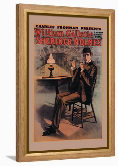 William Gillette as Sherlock Holmes-null-Framed Stretched Canvas