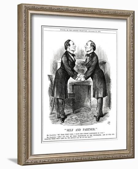 William Gladstone as Twins-John Tenniel-Framed Art Print