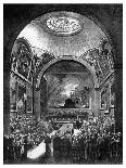 Guildhall Interior, City of London, 1886-William Griggs-Framed Giclee Print