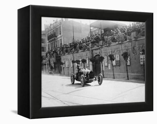 William Grover-Williams in a Bugatti 35B, in the Monaco Grand Prix, 1929-null-Framed Premier Image Canvas