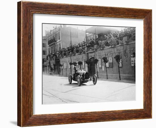 William Grover-Williams in a Bugatti 35B, in the Monaco Grand Prix, 1929-null-Framed Photographic Print