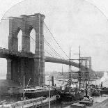 Brooklyn Bridge, New York, USA, Late 19th Century-William H Rau-Photographic Print