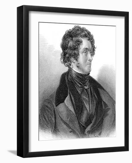 William Harrison Ainsworth (1805-188), English Historical Novelist-Daniel Maclise-Framed Giclee Print