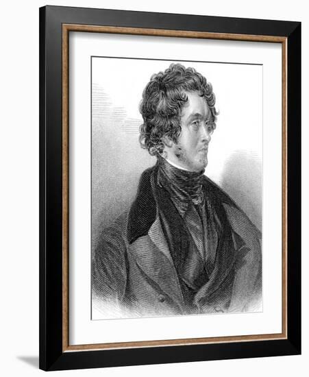 William Harrison Ainsworth (1805-188), English Historical Novelist-Daniel Maclise-Framed Giclee Print