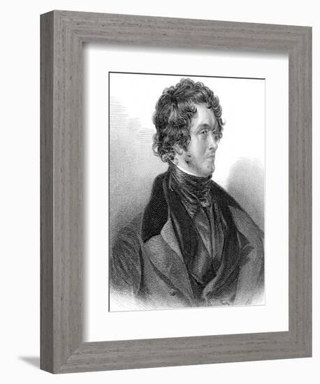 William Harrison Ainsworth (1805-188), English Historical Novelist-Daniel Maclise-Framed Giclee Print