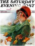 "Fall Leaves," Saturday Evening Post Cover, November 5, 1927-William Haskell Coffin-Giclee Print