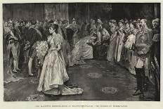 Her Majesty's Drawing-Room at Buckingham Palace, the Moment of Presentation-William Hatherell-Giclee Print