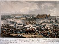 The Centre of the British Army in Action at the Battle of Waterloo, June 18th 1815-William Heath-Giclee Print