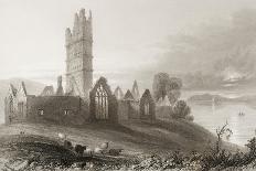 Moyne Abbey, County Mayo, Ireland, from 'scenery and Antiquities of Ireland' by George Virtue,…-William Henry Bartlett-Giclee Print