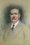 Portrait of Sir Arthur Conan Doyle, 20th Century-William Henry Gates-Giclee Print