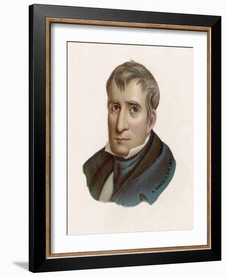 William Henry Harrison President of the United States for One Month: The First to Die in Office-null-Framed Art Print