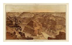 Grand Canyon: Views Looking East and South from Mt. Trumbull, c.1882-William Henry Holmes-Art Print