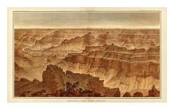 Grand Canyon: Composite Panorama from Point Sublime, c.1882-William Henry Holmes-Framed Art Print