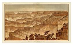 Grand Canyon: Views Looking East and South from Mt. Trumbull, c.1882-William Henry Holmes-Art Print