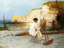 A Painter by the Sea Side, C.1885-William Henry Lippincott-Giclee Print