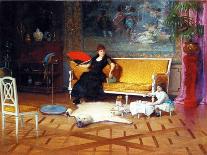 The Doll's Tea Time, 1885-William Henry Lippincott-Giclee Print