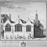 North-East View of the Church of St Botolph Aldersgate, City of London, 1739-William Henry Toms-Framed Giclee Print