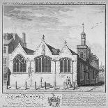 North-East View of the Church of St Botolph Aldersgate, City of London, 1739-William Henry Toms-Giclee Print
