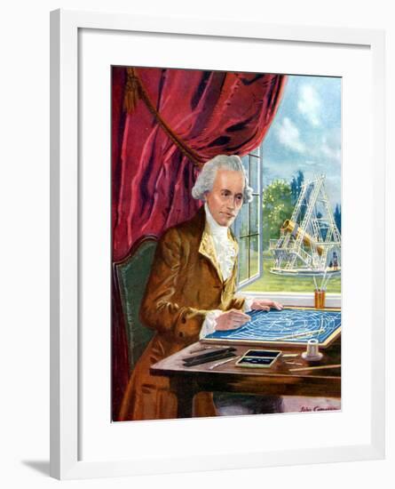 William Herschel (1738-182) German-Born English Astronomer-null-Framed Giclee Print