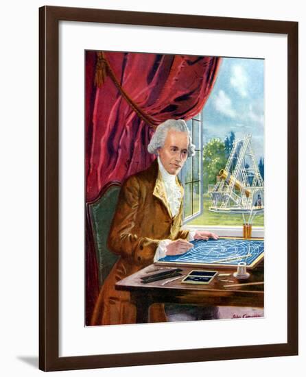 William Herschel (1738-182) German-Born English Astronomer-null-Framed Giclee Print