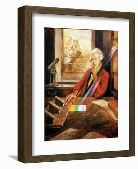 William Herschel (1738-1822) German-born English astronomer. Artist: Unknown-Unknown-Framed Giclee Print