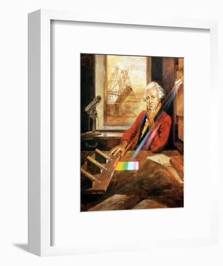 William Herschel (1738-1822) German-born English astronomer. Artist: Unknown-Unknown-Framed Giclee Print