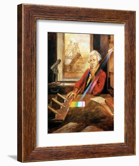 William Herschel (1738-1822) German-born English astronomer. Artist: Unknown-Unknown-Framed Giclee Print