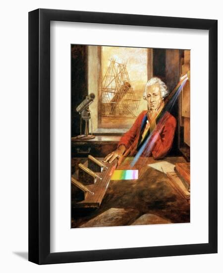 William Herschel (1738-1822) German-born English astronomer. Artist: Unknown-Unknown-Framed Giclee Print