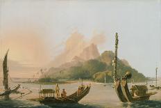 Owharee Harbour, Huahine, 18Th Century (Oil on Canvas)-William Hodges-Giclee Print